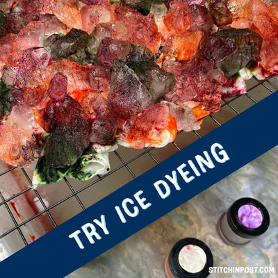 Trying Ice Dyeing
