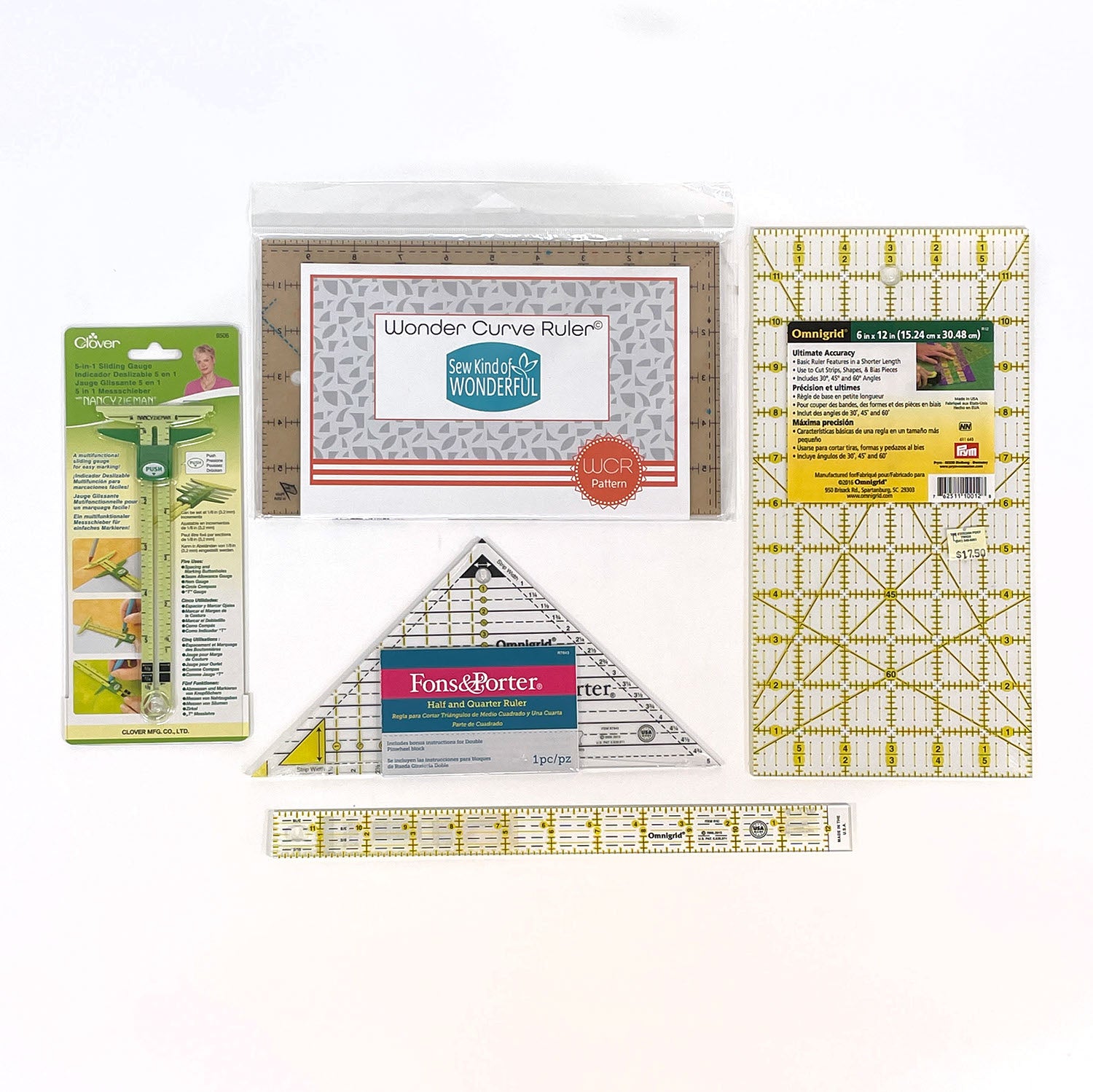 Clearance! YOHOME Periwinkles Plates Quilting Templates Quilting Ruler for  Machine Quilting Acrylic Sewing Supplies