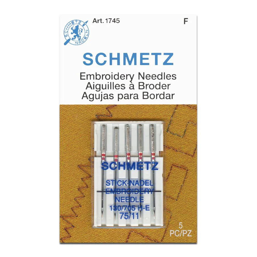Schmetz 75/11 Embroidery Needles