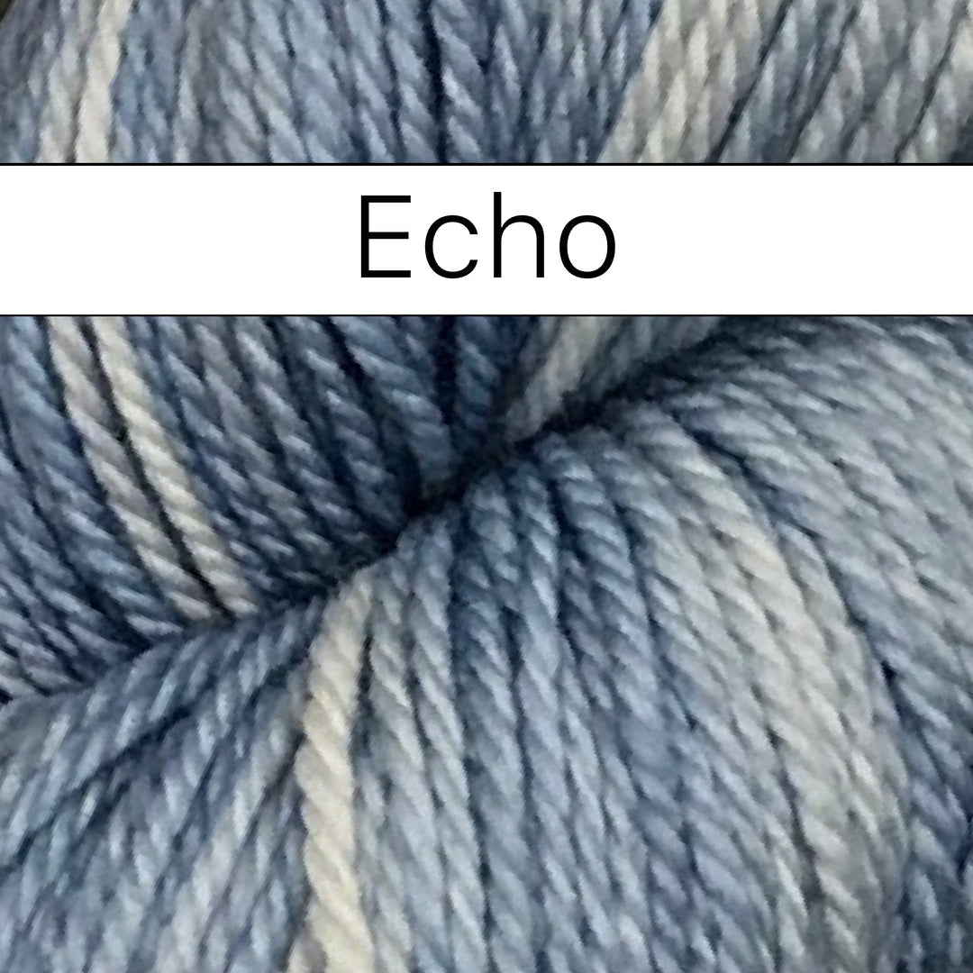 Horta Shawl Kit - Dye To Order Cricket Blueberry & Echo by Anzula
