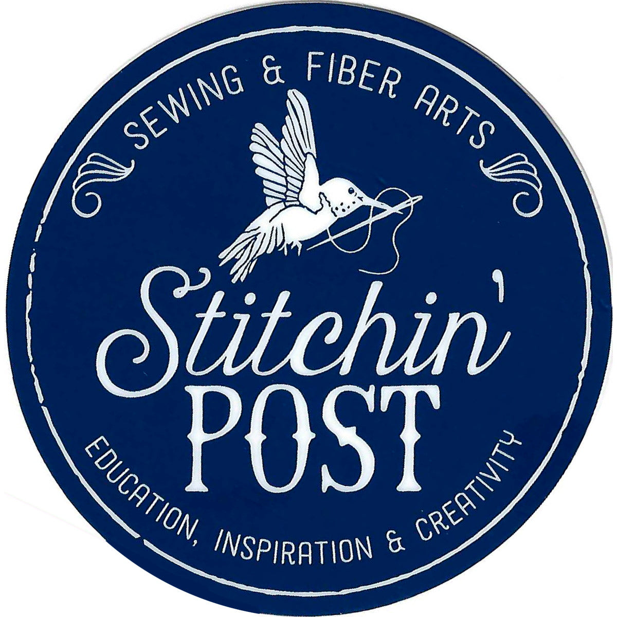 Stitchin' Post Logo Sticker