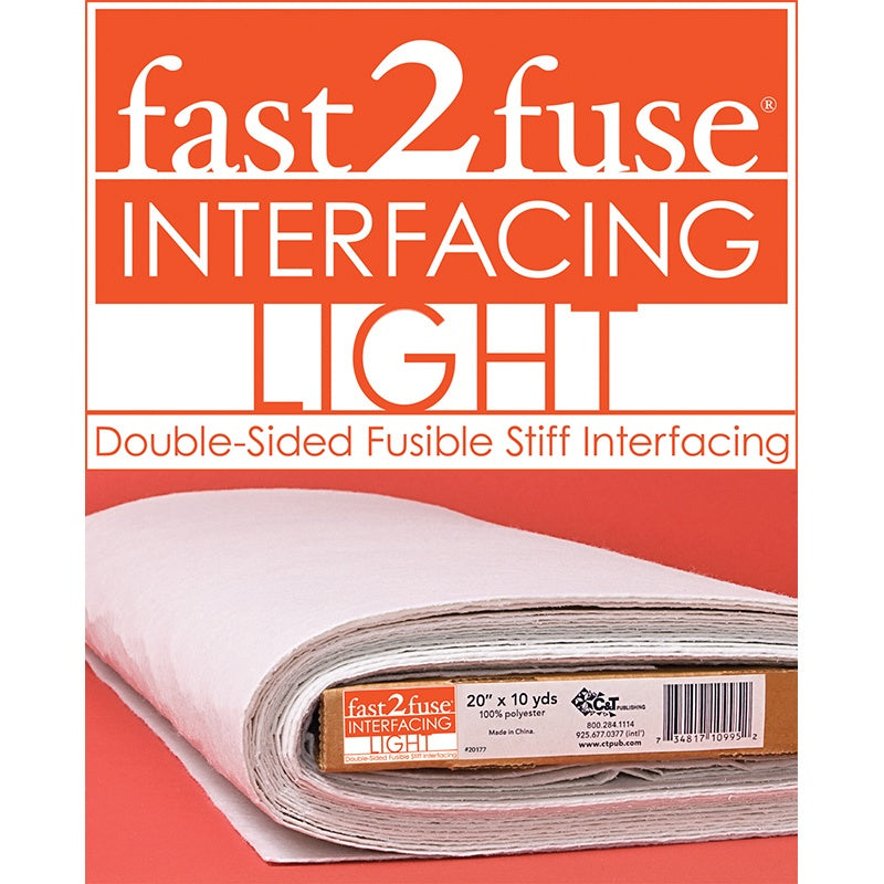 Fast2fuse Light Bolt 20 X 10 Yards: Double-Sided Fusible Stiff Interfacing