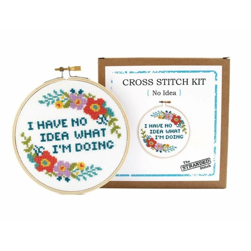 The Stranded Stitch - I Have No Idea Cross Stitch Kit