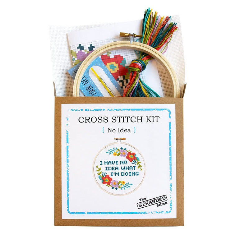 The Stranded Stitch - I Have No Idea Cross Stitch Kit