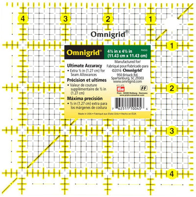 Omnigrid 4 5 x 4 5  acrylic Ruler square up
