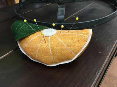 Sliced Orange Pincushion