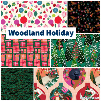 Woodland Holiday Fabric Collection