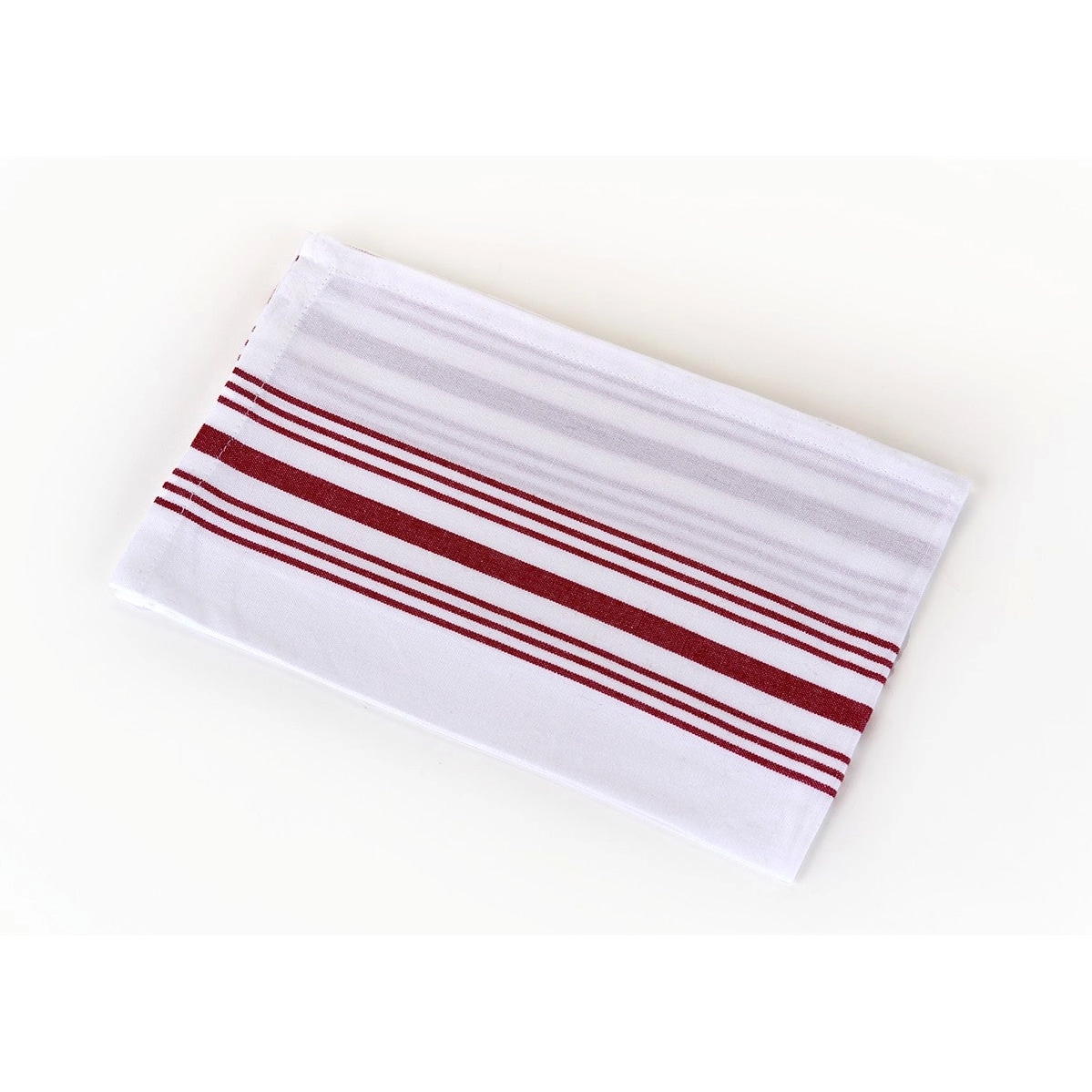 Mary's Striped Bistro 100% Cotton Cloth Napkins - Gray