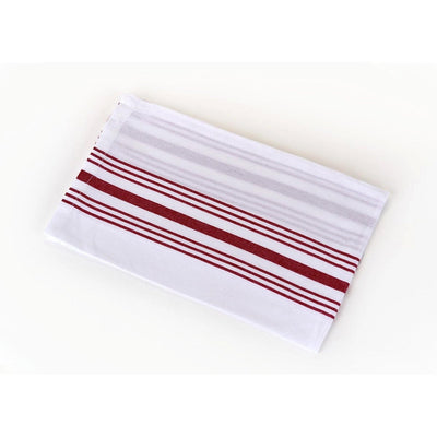 Mary's Striped Bistro 100% Cotton Cloth Napkins - Gray