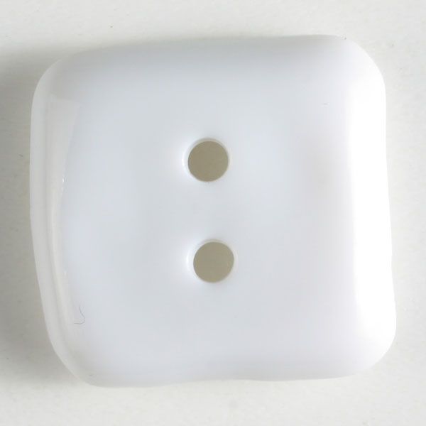 20mm Square White Button 261098