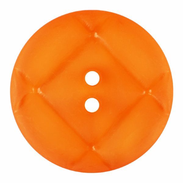 28mm Round Button Criss Cross Orange 376835