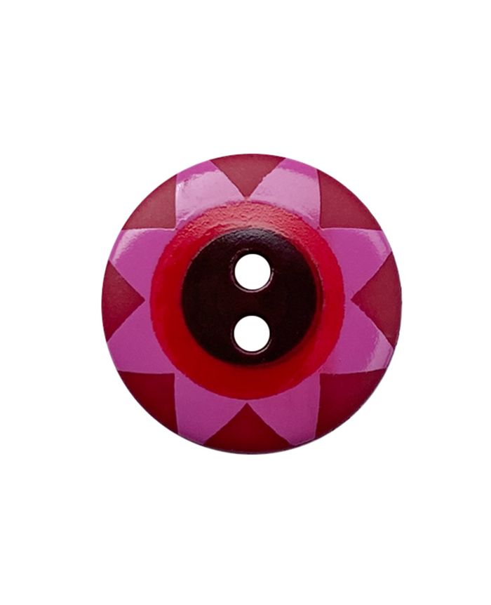 Kaffe Fassett  Polyamide Round 2 Holes Burgundy