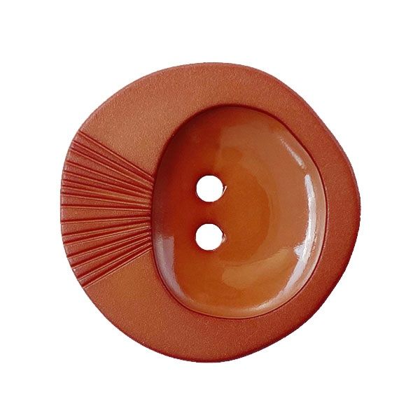 28mm Round Button Brown Radiant 374001