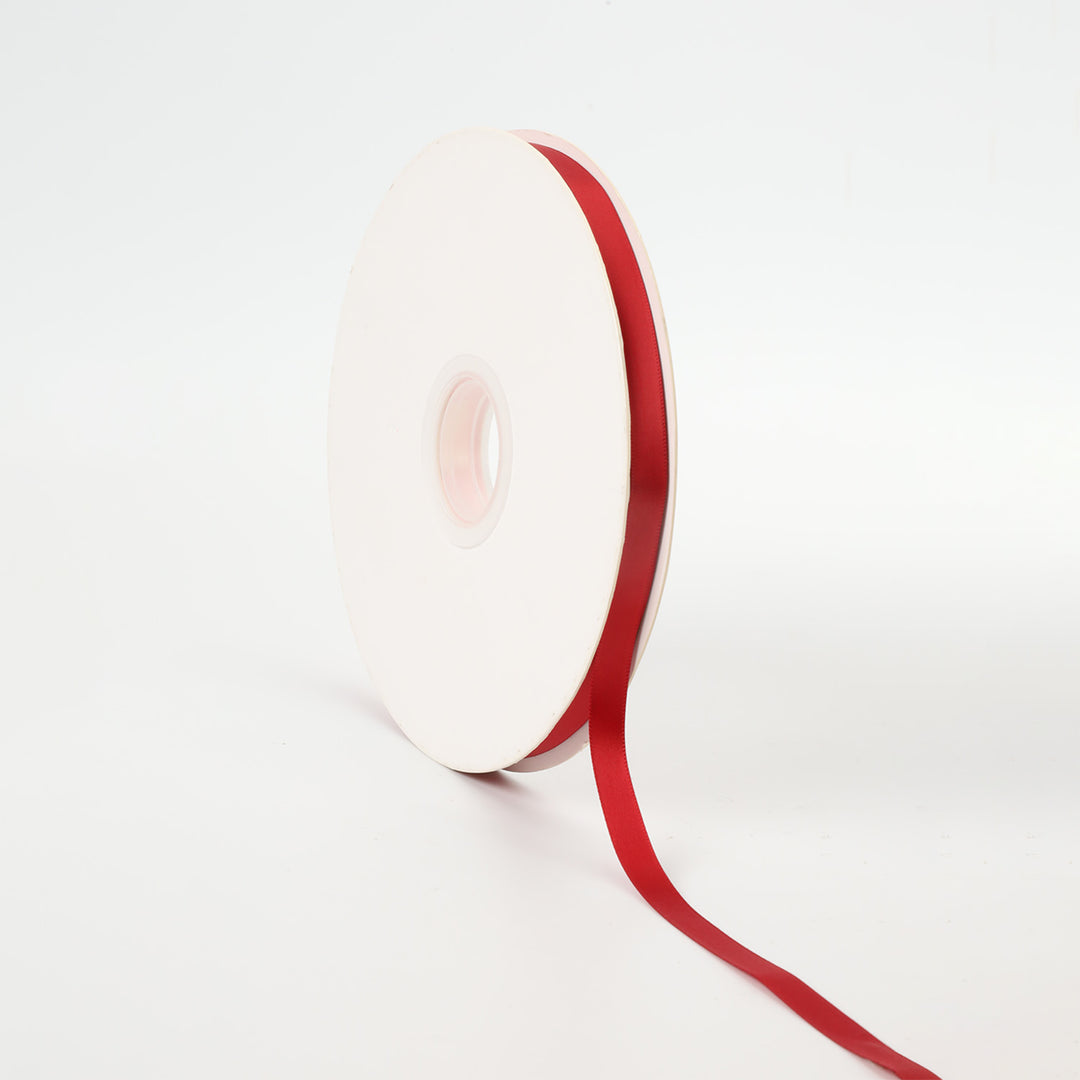 Single Faced Silk Satin Ribbon 4mm (1/8") Red