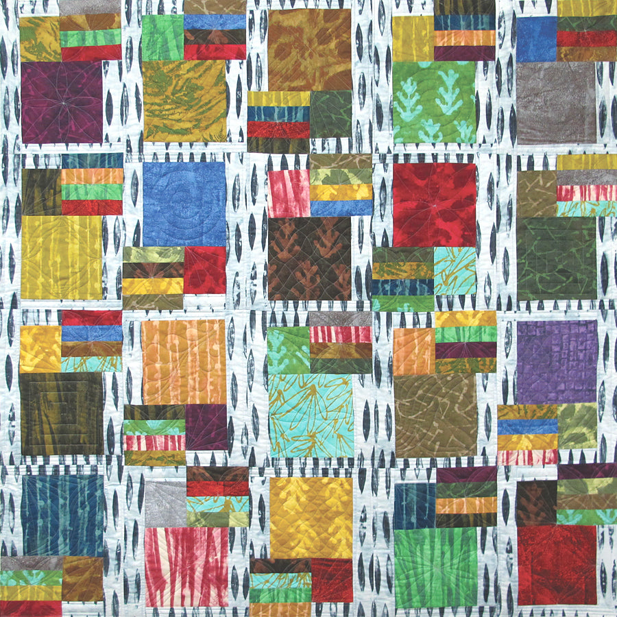 Flower Stalls Finished Quilt Handcraft