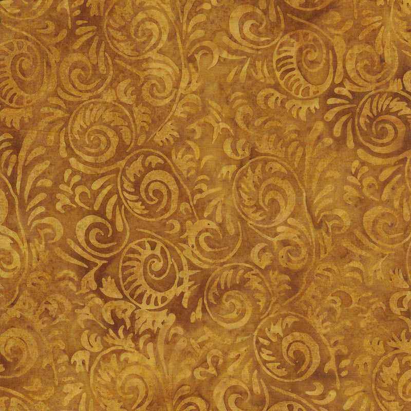 Pumpkin Spice 122122055 Spirals Acorn Batik