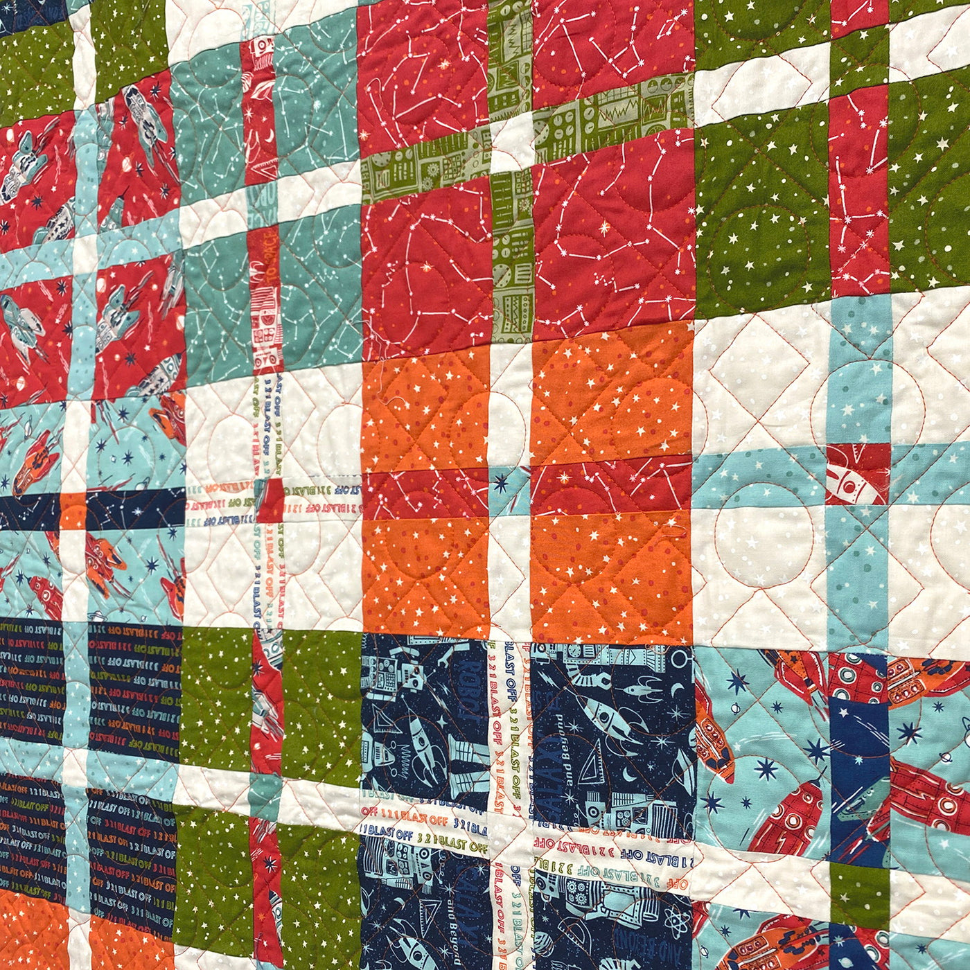 123 Blast Off Quilt Kit