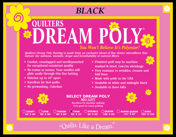 Dream Poly Twin Black Batting