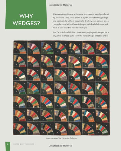 Wedge Quilt Workshop Book by Christina Cameli