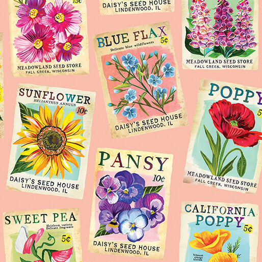 PREORDER - A Wildflower Heart Heritage Seedpacks Lt Peach Jam by Katie Daisy 16509-26