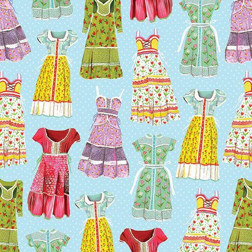 A Prairie Heart by Katie Daisy Prairie Dresses Lt Prairie Sky 16631-50
