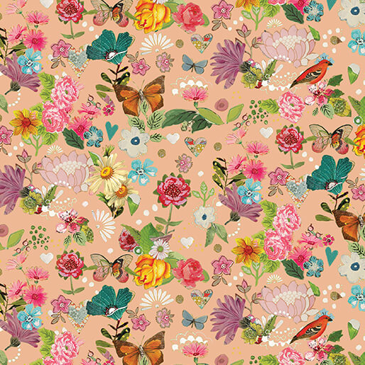 Follow Your Joy Kelly Rae Roberts Sunshine Floral Peach 16660-37