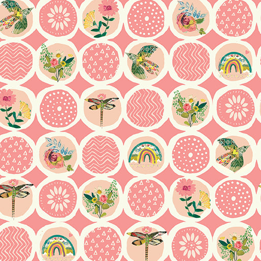 Follow Your Joy Kelly Rae Roberts Sunshine Circles Rose 16663-23