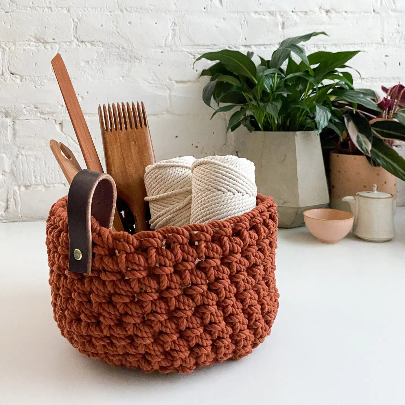 Flax & Twine Chelsea Rope Basket Kit