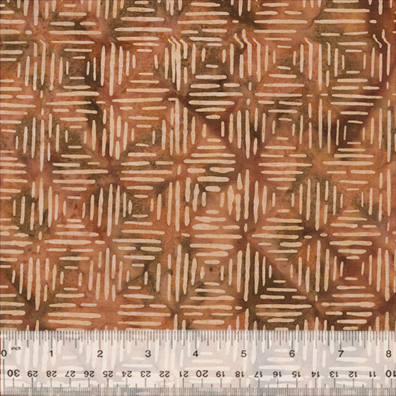 Quentin Batiks Line Squares Chestnut 20000Q-X