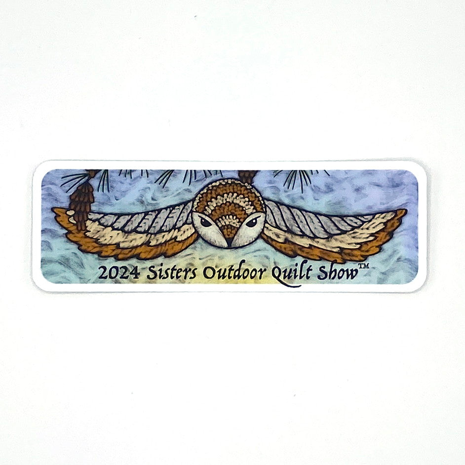 2024 Quilt Show Dreamscape Owl Sticker