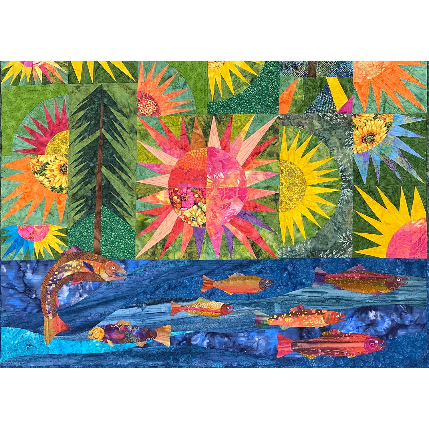 Raffles Pattern Sisters Scape Reimagined - 2025 Raffle Quilt Pattern - PDF Download ...