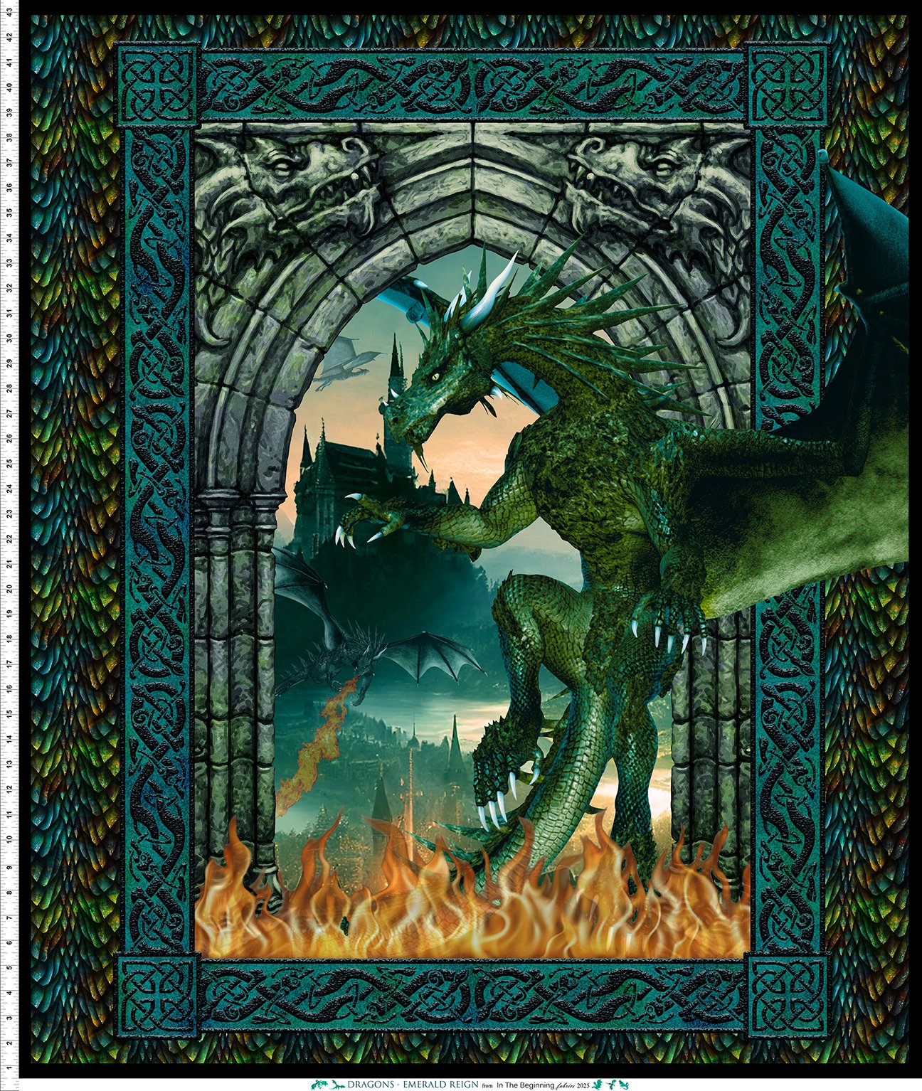 Dragons Emerald Reign Lg Panel 20DRG 1