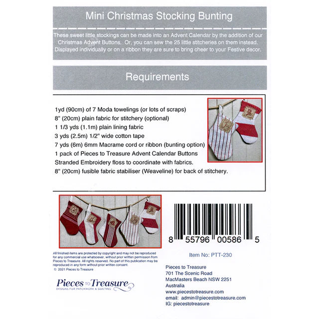 Mini Christmas Stocking Bunting