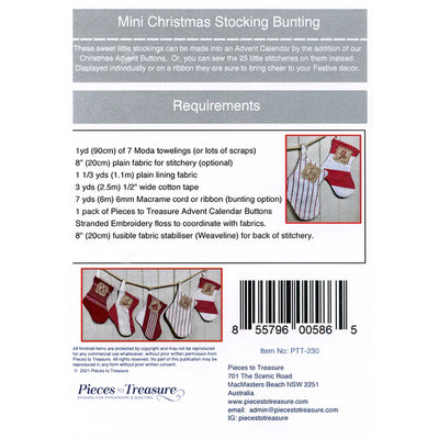 Mini Christmas Stocking Bunting