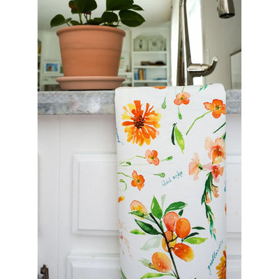 Botanical Rainbow - Orange -  Kitchen Tea Towel