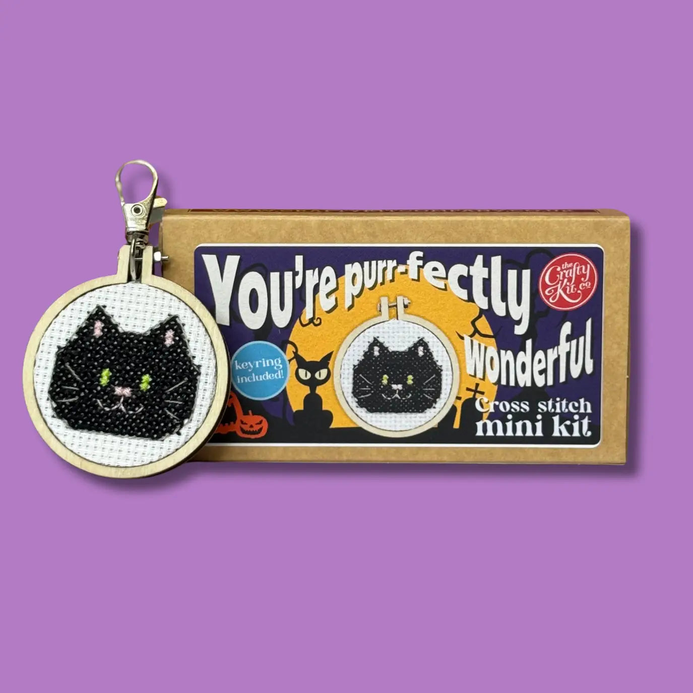 Cross Stitch Mini Kit - You're Purrfectly Wonderful