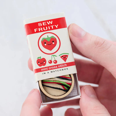 Matchbox Cross Stitch Kit - Sew Fruity