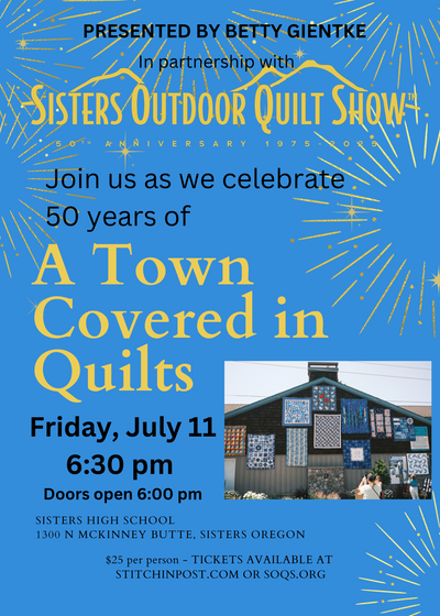 529 SOQS Fundraiser – A Town Covered in Quilts on 7/11/2025