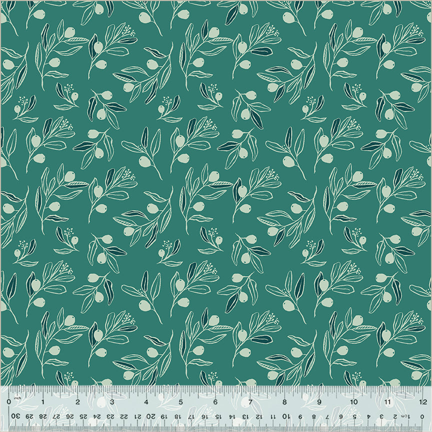 Orchard & Grove Berry Branch Teal 53966-8 - Organic