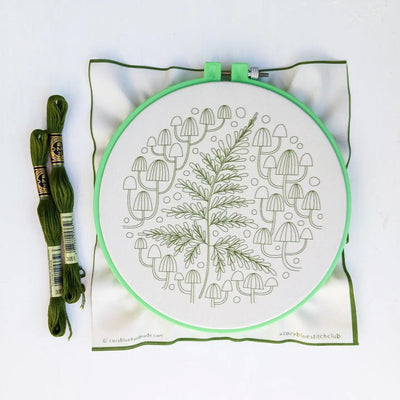 DIY Fern & Friends Embroidery Kit - CozyBlue Handmade