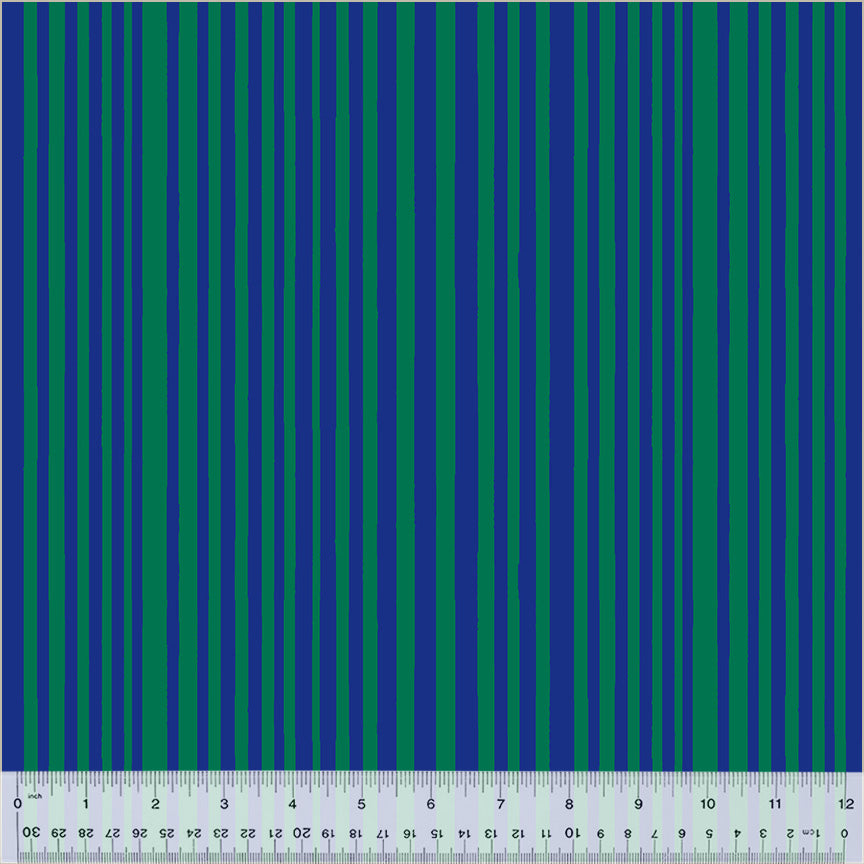 Kaleidoscope Mini Stripe Majorelle Blue/Kelp 54121D-5