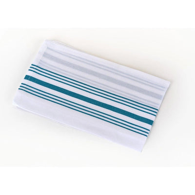 Mary's Striped Bistro 100% Cotton Cloth Napkins - Gray