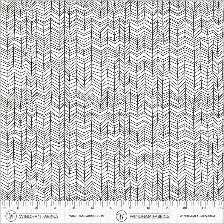 Pen & Petal Herringbone White 54968-1