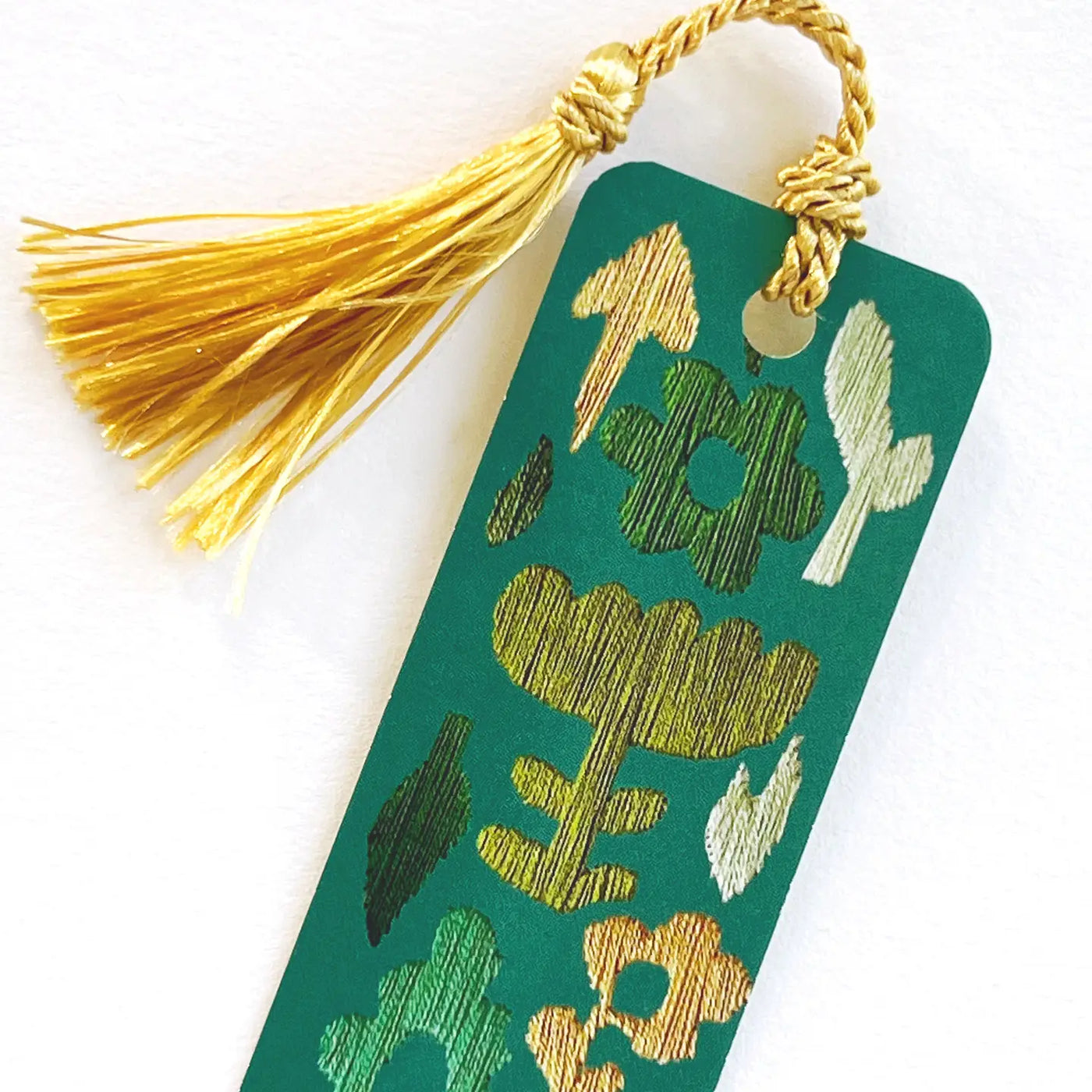 Garden Embroidery Tassel Bookmark by Rikrack