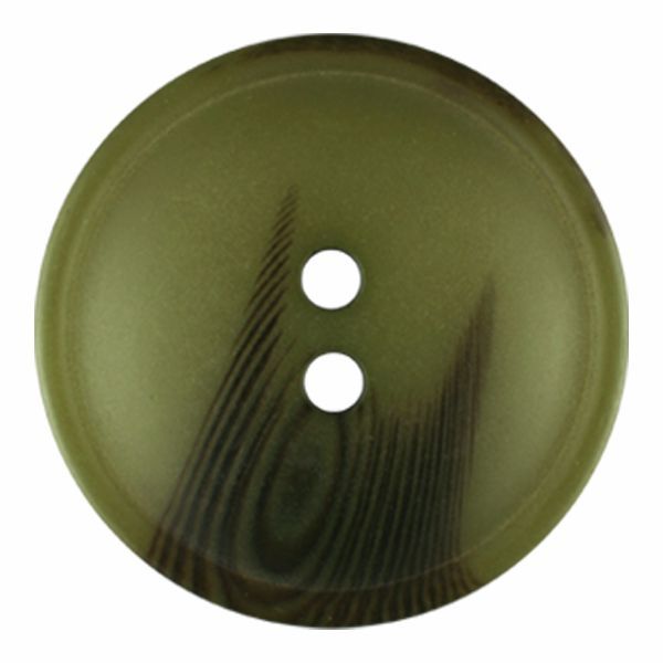 30mm Round Button Green Wood Grain 386817