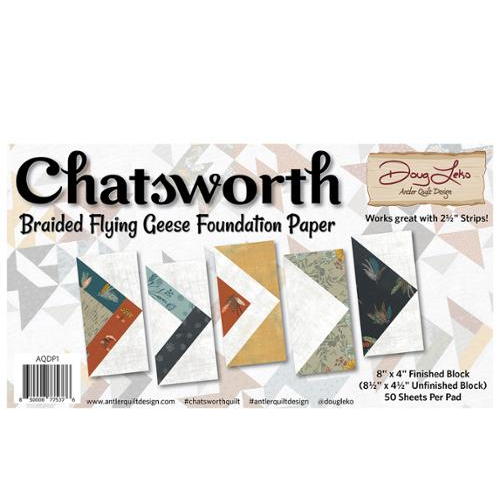 Chatsworth Braided Flying Geese Foundation Paper