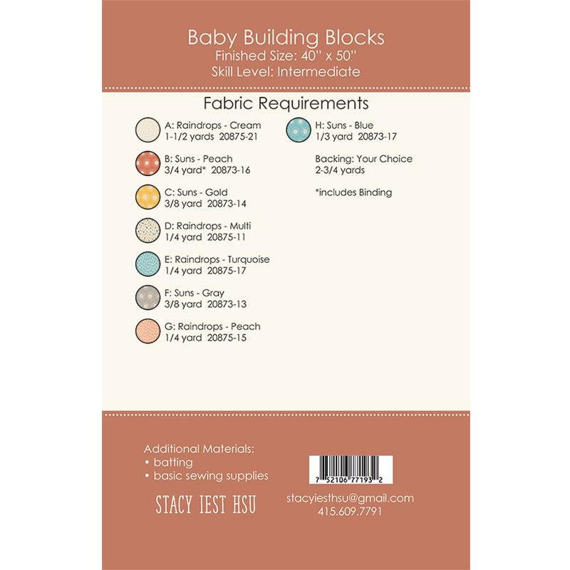 Baby Building Blocks Quilt Pattern