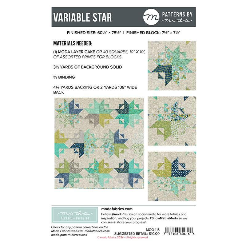 Variable Star Quilt Pattern