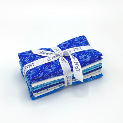 Blue Christmas Stars 6-Pack Precut