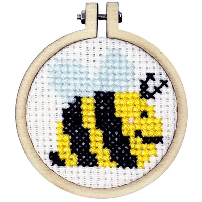 Cross Stitch Mini Kit - Bee Happy